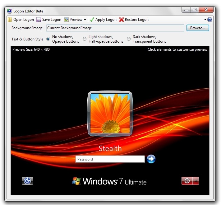 Windows 7 Logon Screen Editor Free Download