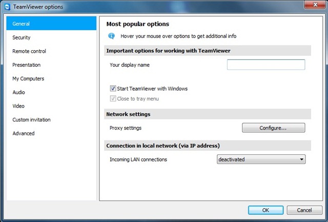 norton internet security settings teamviewer